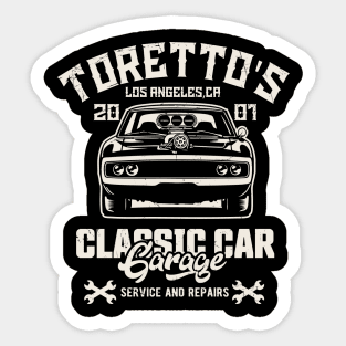 Toretto's garage Sticker